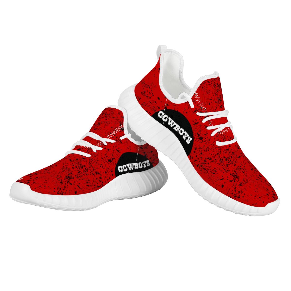 Women's Dallas Cowboys Mesh Knit Sneakers/Shoes 002